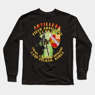 Field Artillery Survey - 2nd Bn 17th FA Camp Pelham Korea Long Sleeve T-Shirt